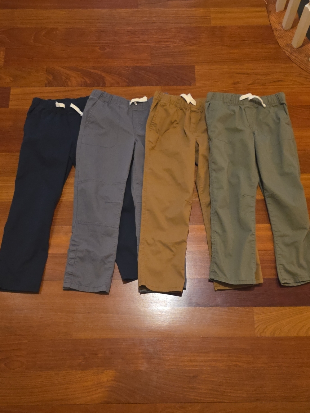 Lot of 4 Cat & Jack Boys Straight Fit Pull-On Pants, Size 10.